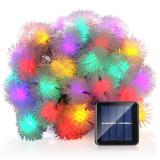 Chuzzle Ball Solar Christmas Lights, 15ft 20 LED Fairy Lights for Indoor and Outdoor, Home, Patio, Lawn, Garden, Party and Holiday Decorations (Multi-Color),Item Code:20CHMUSO