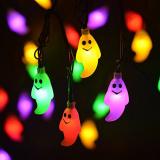 30 LED 20ft Muticolor Waterproof Funny Ghost LED Holiday Lights for Outdoor Decor, 8 Modes Item code:30FGMUSO