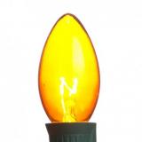 C9 Transparent Bulbs in Amber; Box Of 25pcs,Item Code:C9TRA25B