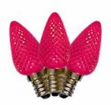 C7 Pink  replacement Bulbs Faceted 25pcs,Item Code:C7PKF25B