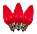 Led C9 Red replacement Opauqe 25pcs,Item Code:C9RDO25B