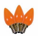 C7 Orange LED replacement Bulbs Opaque 25pcs,Item Code:C7ORO25B