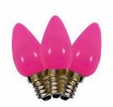 C7 Pink  replacement Bulbs Opaque 25pcs,Item Code:C7PKO25B