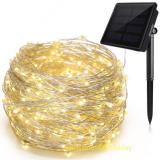 200LED Fairy Lights 8 Modes 3-Strands Copper Wire 72 ft Waterproof IP65 Solar String Lights Warm White Outdoor Indoor Patio Garden Christmas Decorative Item Code:200CWWSO